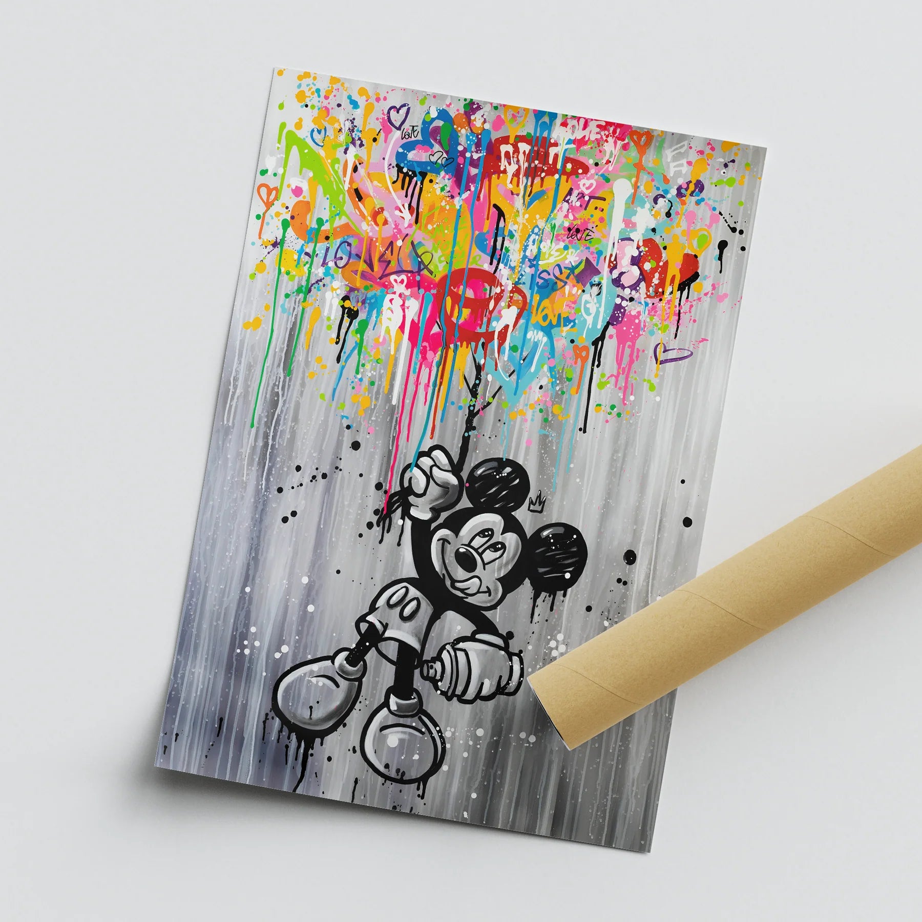 Floating Mickey Poster