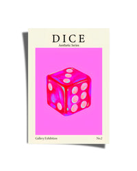 Pink Dice Poster