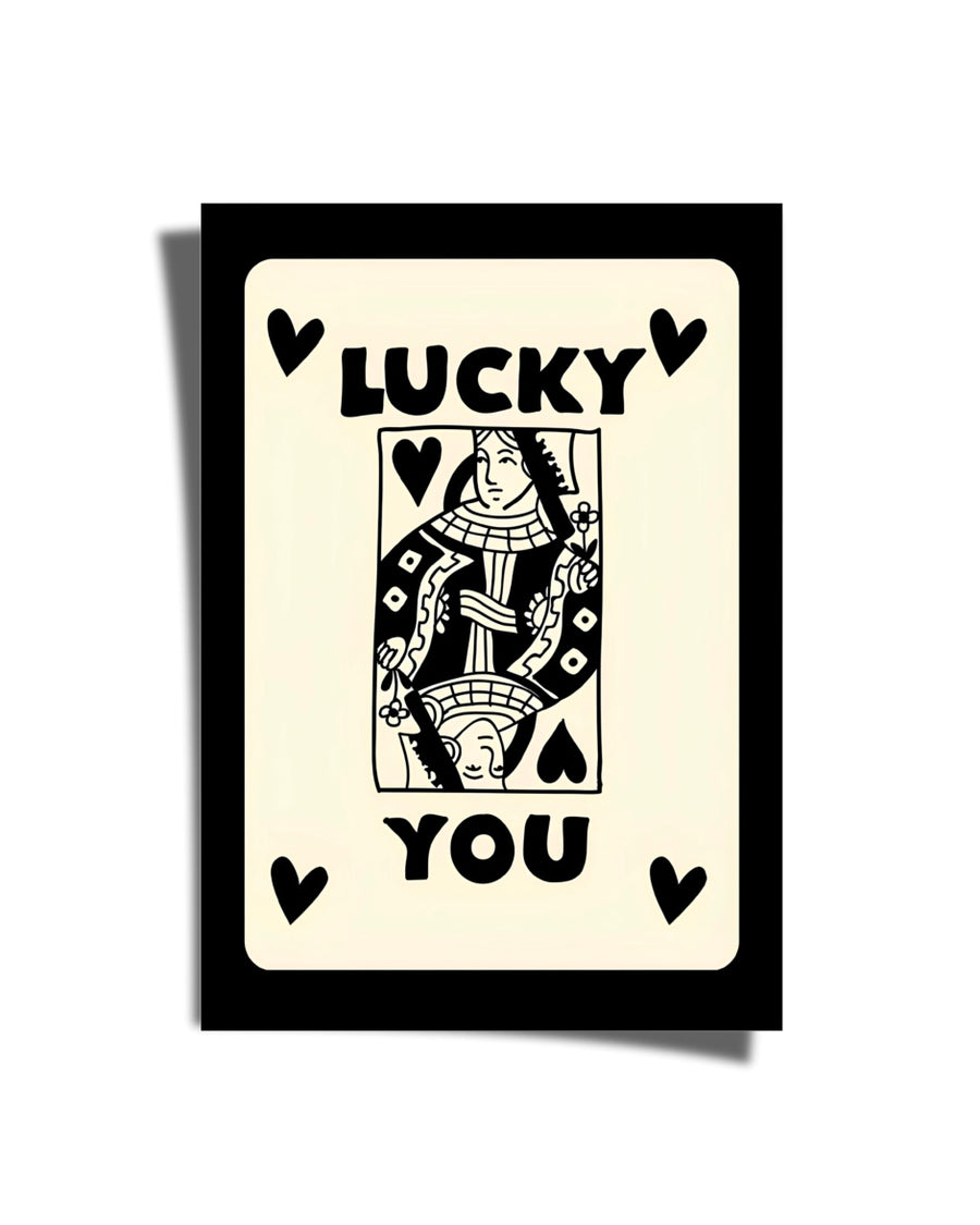 Lucky You Card Poster