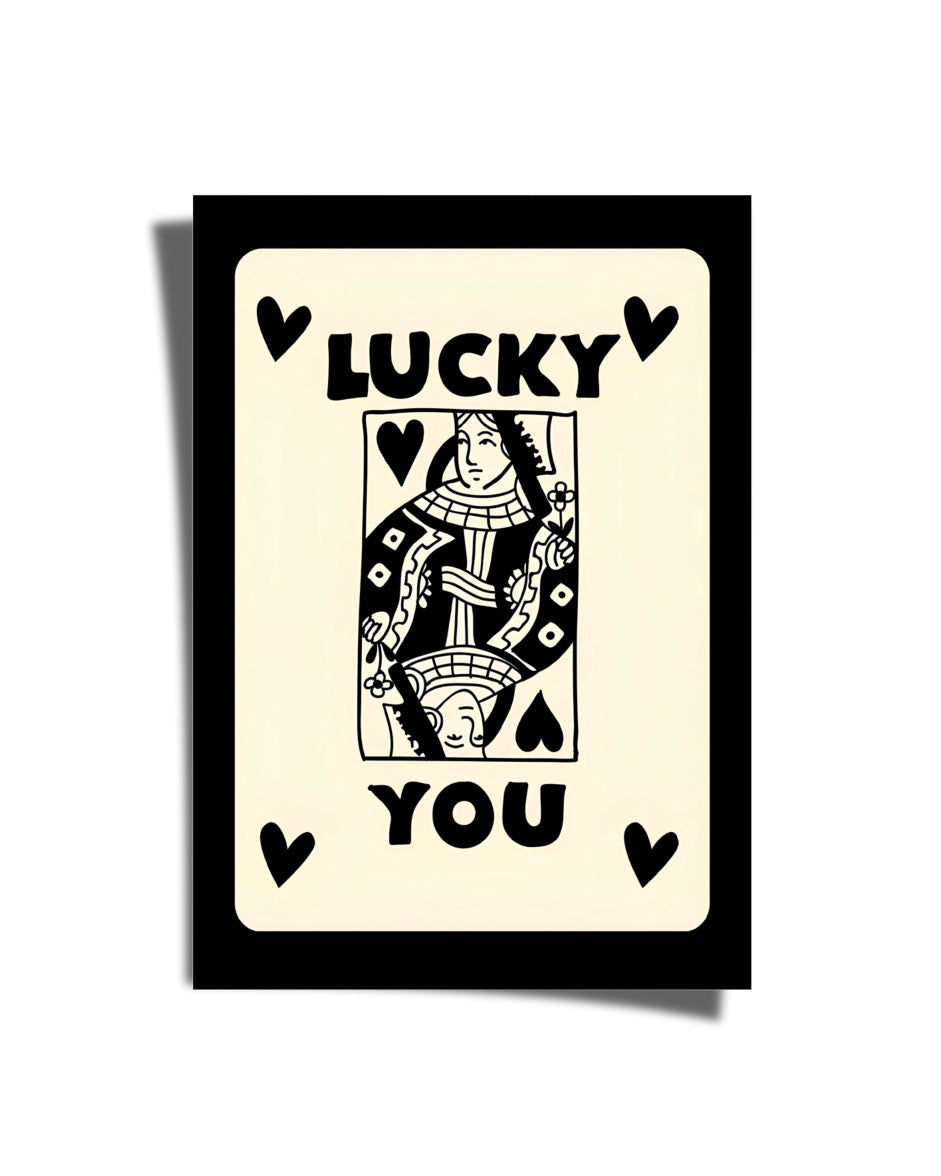 Lucky You Card Poster