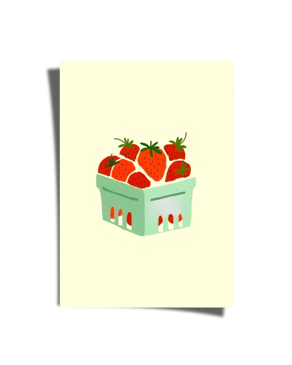 Strawberry Basket Poster