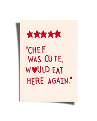 Chef Was Cute Poster