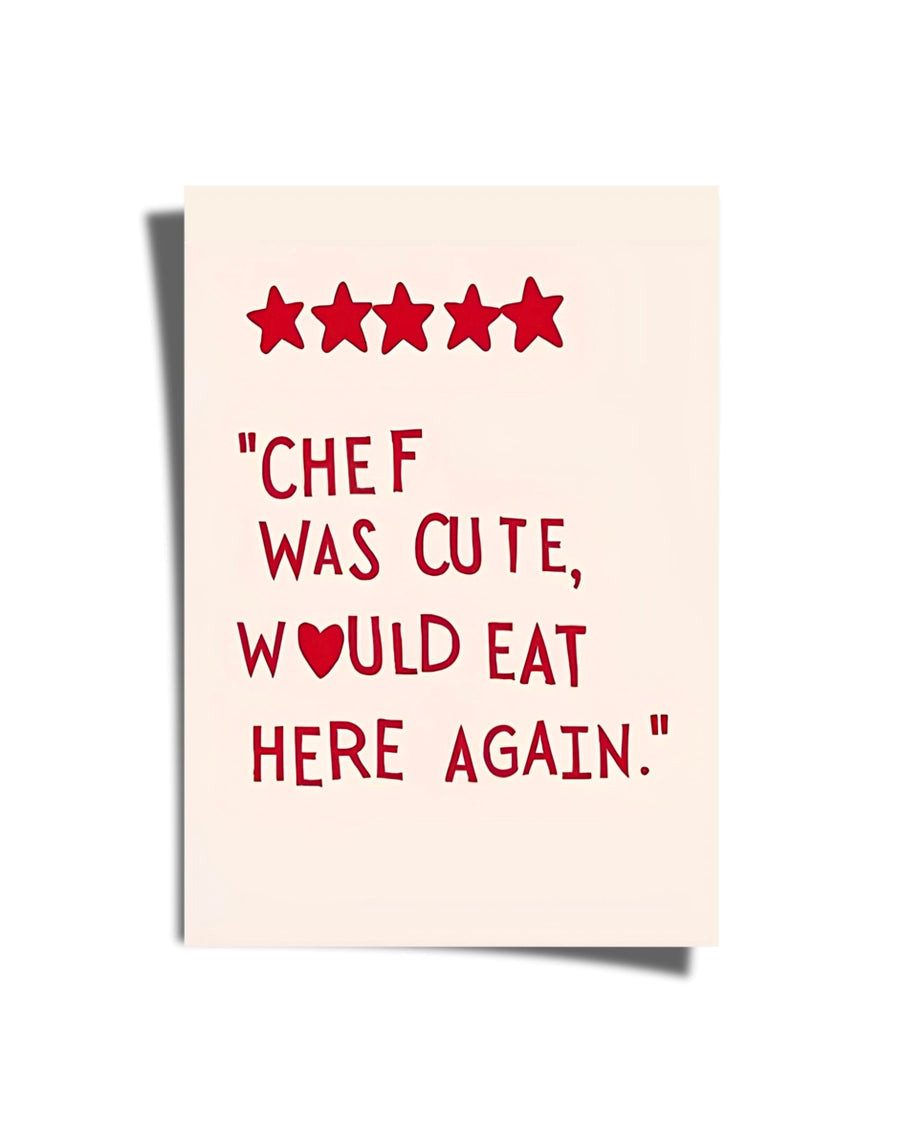 Chef Was Cute Poster