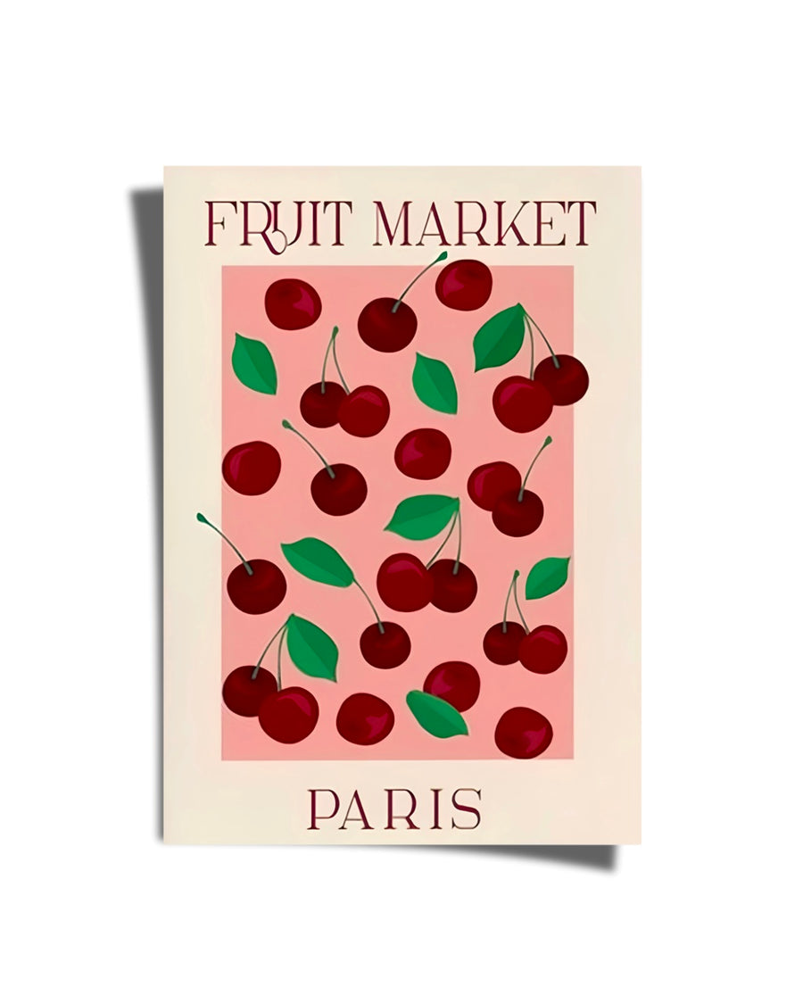 Fruit Market Paris Poster