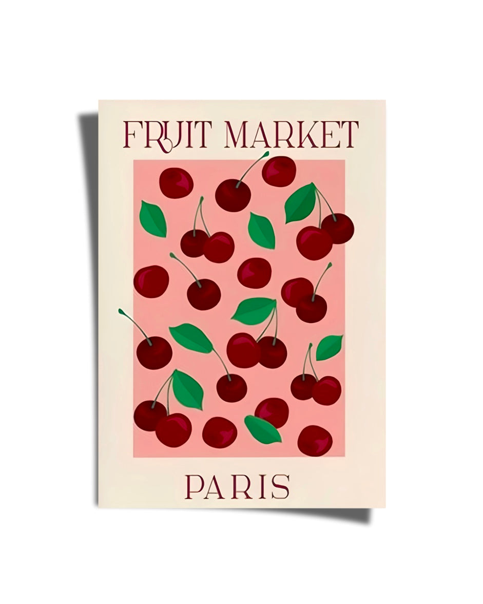 Fruit Market Paris Poster