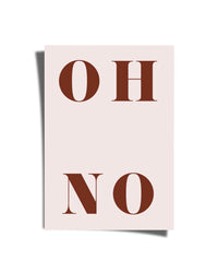 Oh No Pink Poster