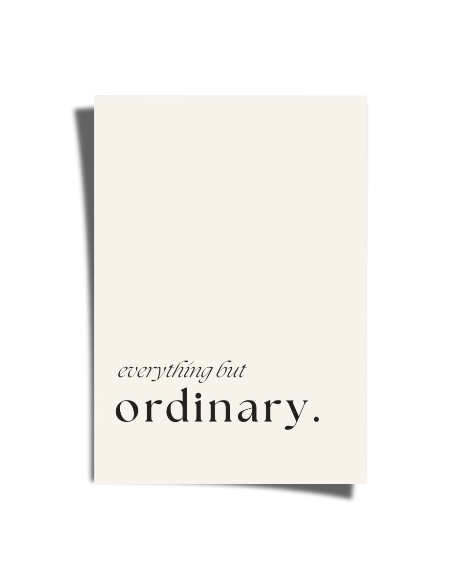 Everything But Ordinary Poster