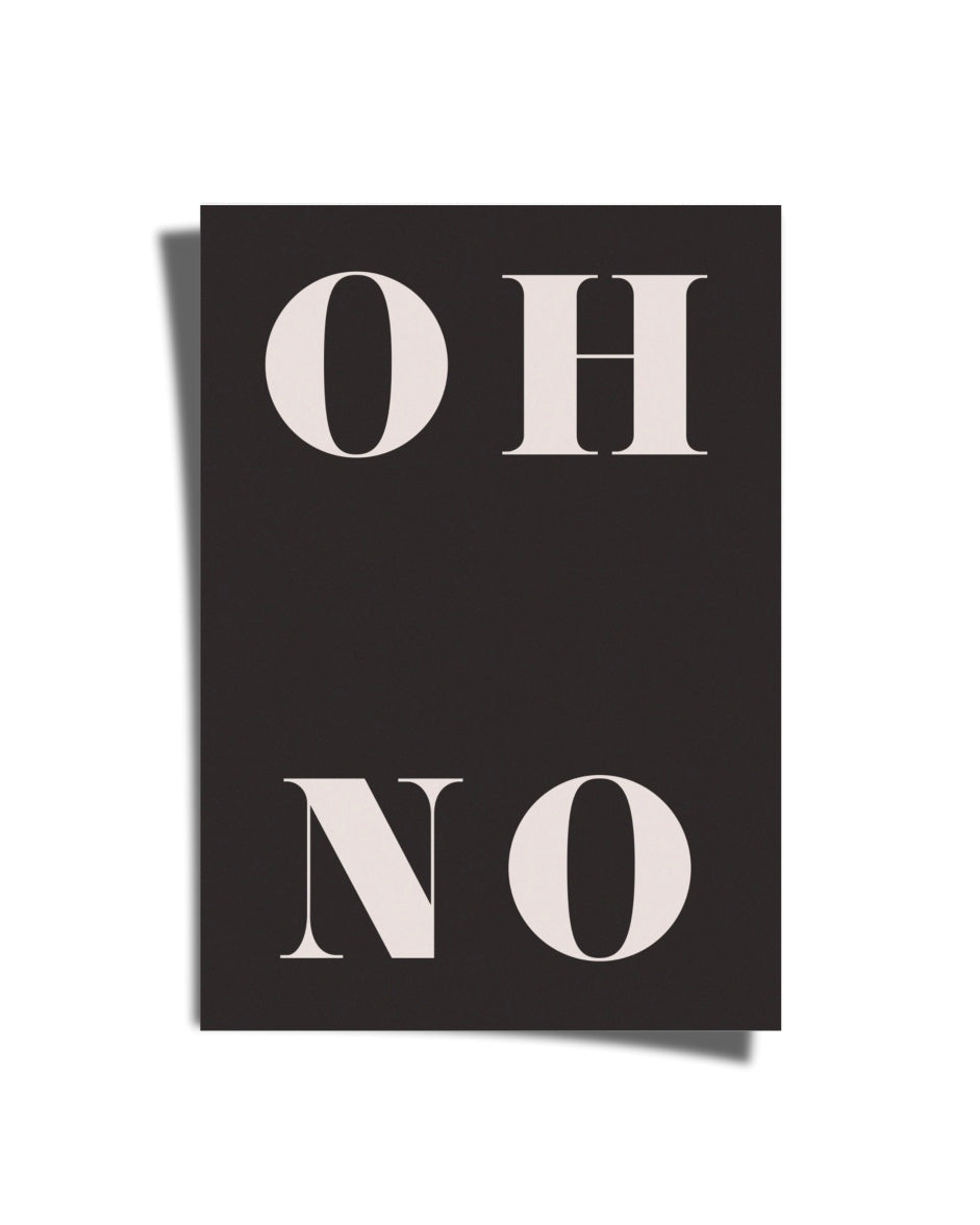 Black Oh No Poster