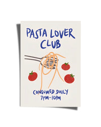 Pasta Lover Club Poster