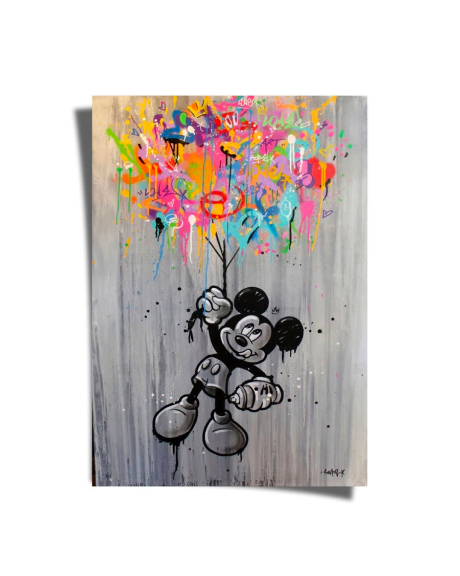 Floating Mickey Poster