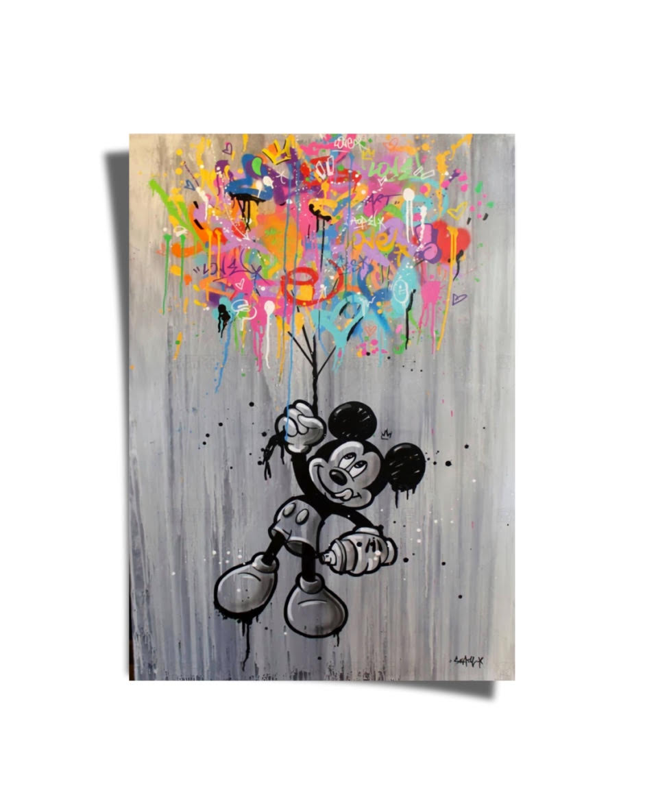 Floating Mickey Poster