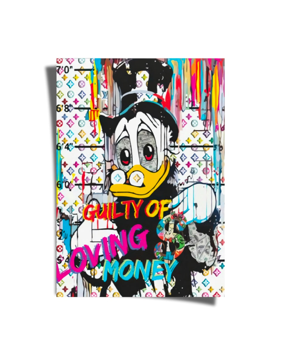 Guilty Of Loving Money Poster