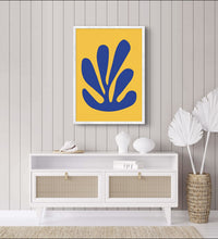 Yellow Blue Abstract Poster