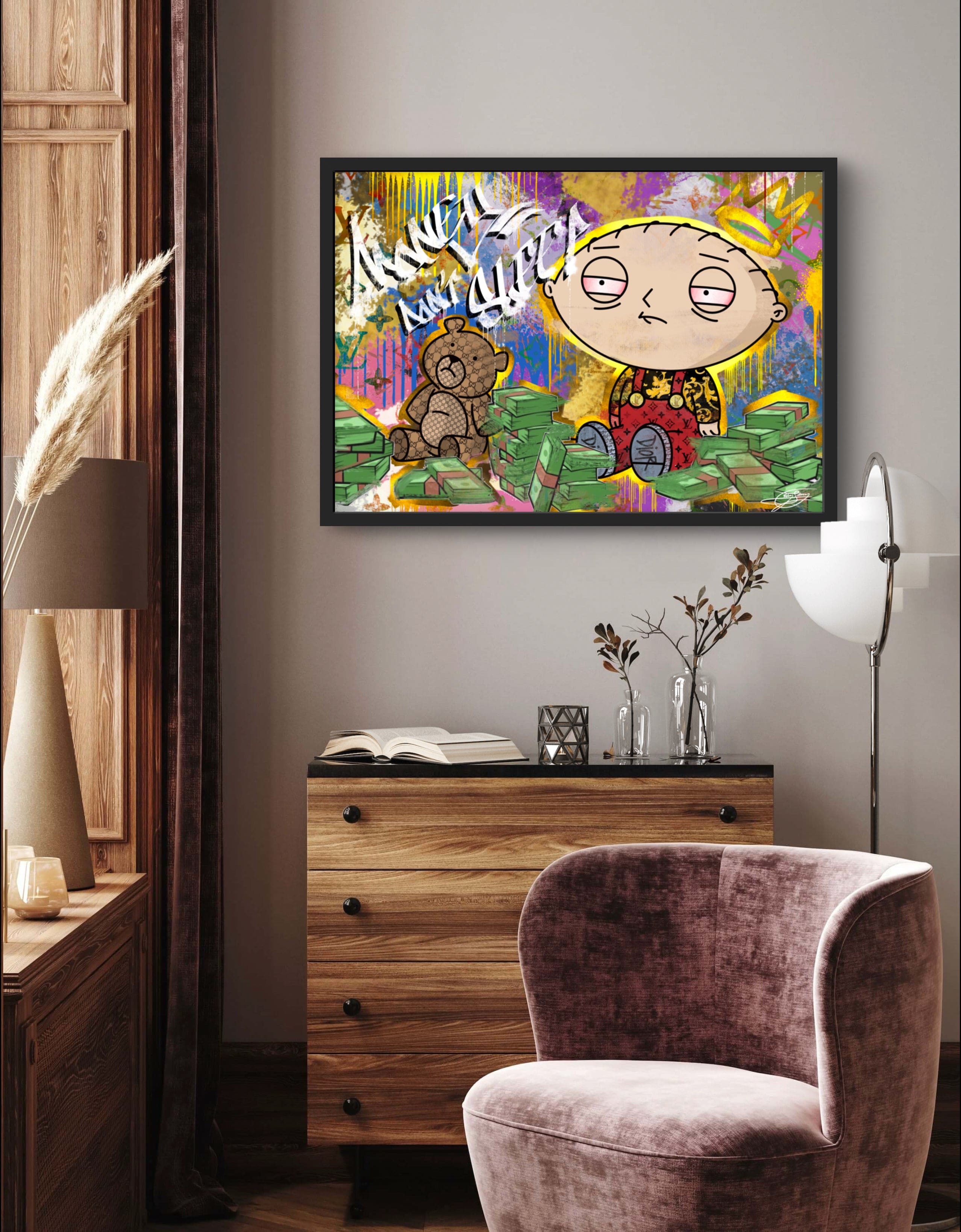 Sleepless Stewie Poster