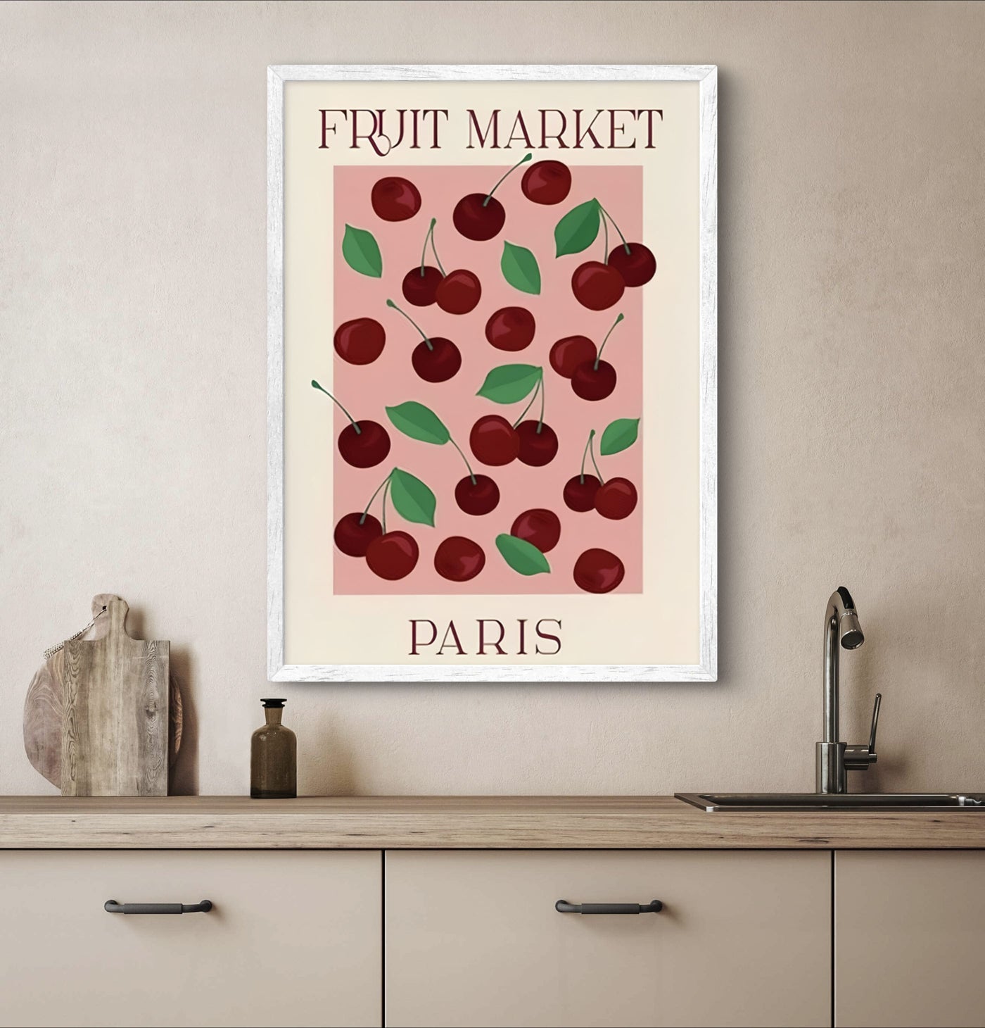 Fruit Market Paris Poster