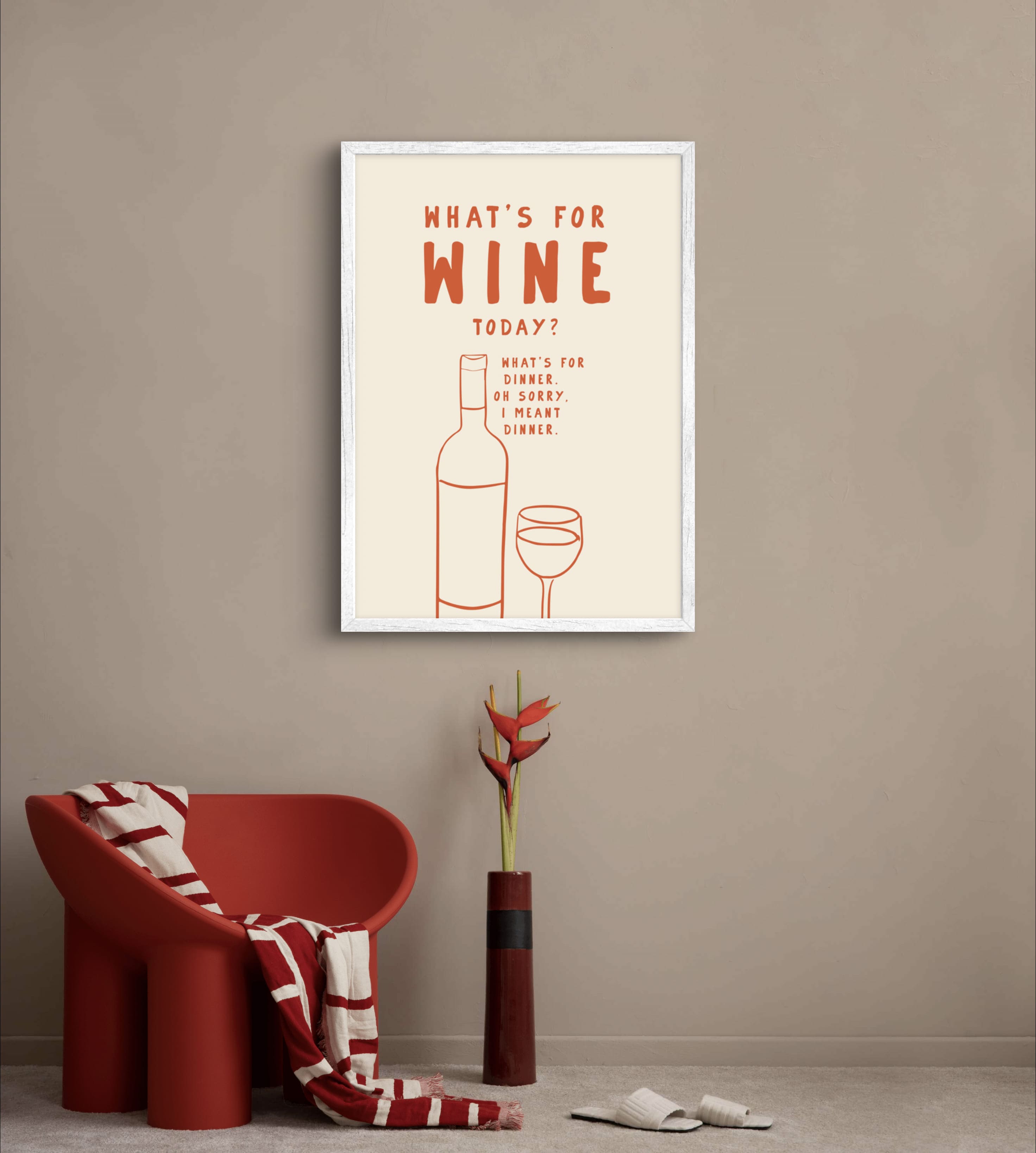 Whats For Wine Poster