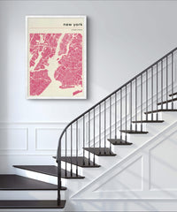 Pink New York Poster