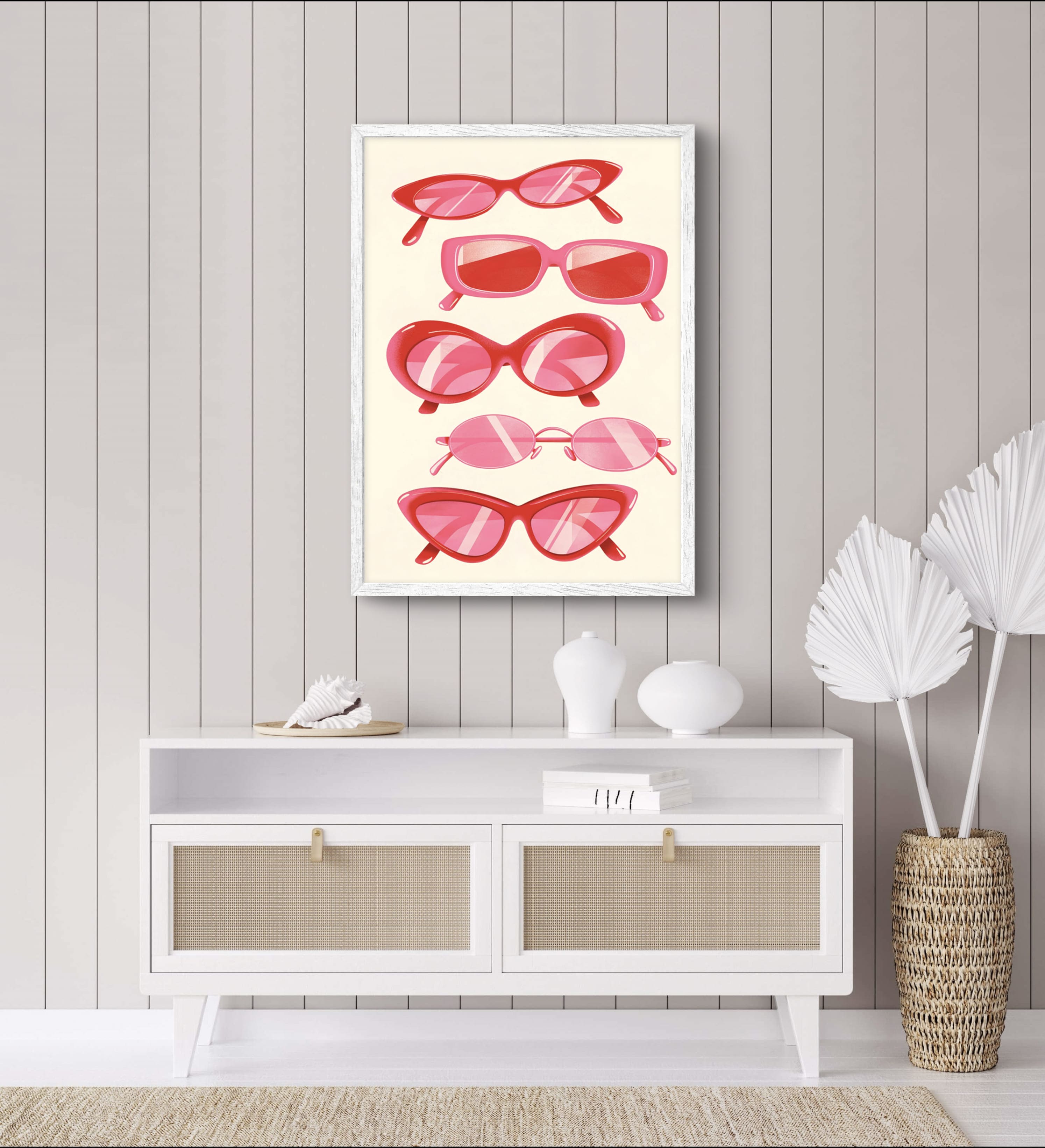 Pink Glasses Poster