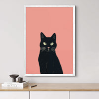 Pink Cat Poster