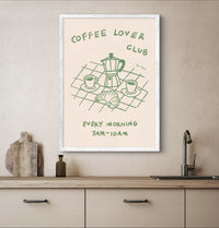Coffee Lover Club Poster