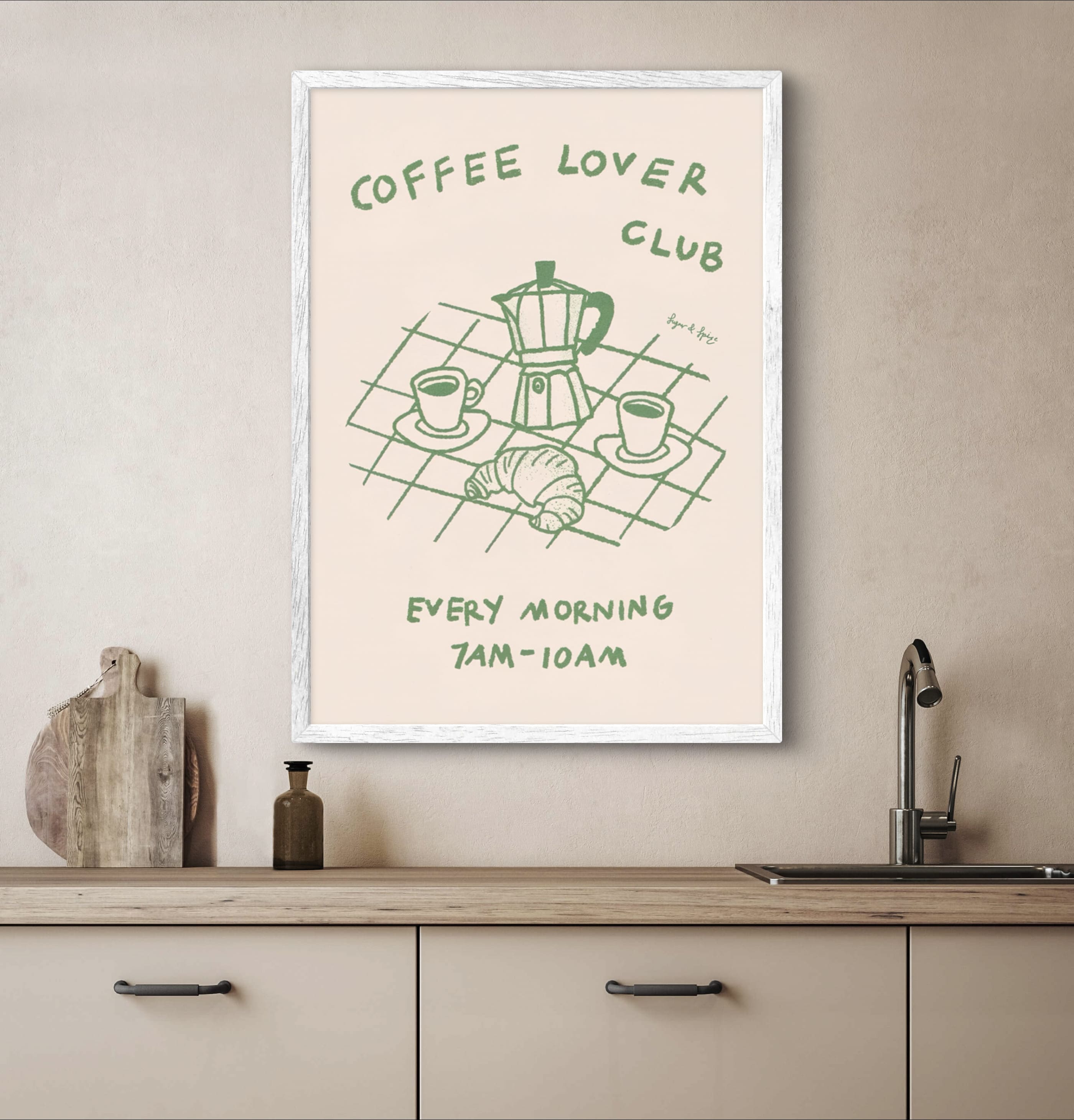 Coffee Lover Club Poster