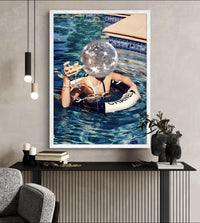 Floating Chanel Poster