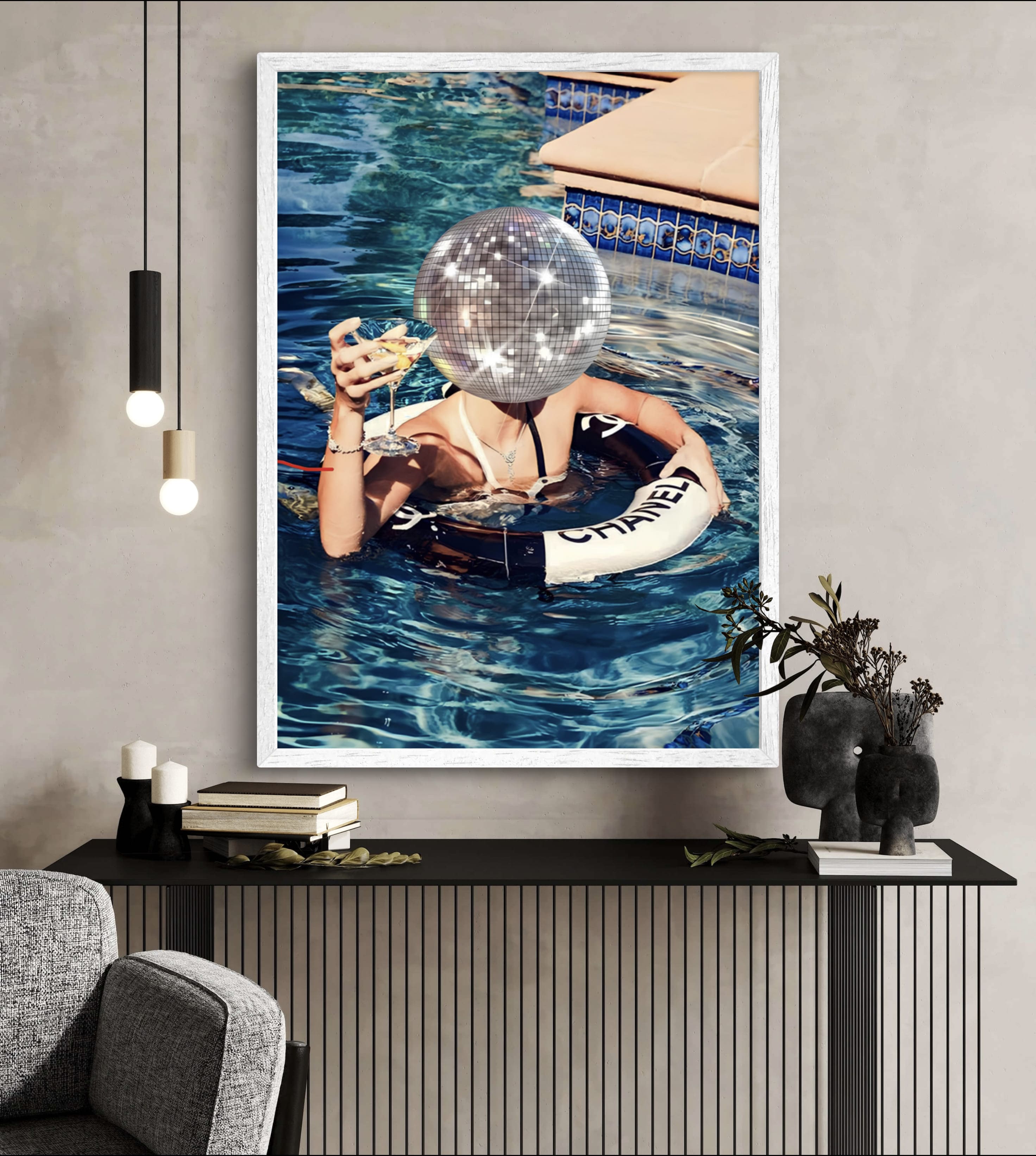 Floating Chanel Poster