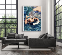 Floating Chanel Poster
