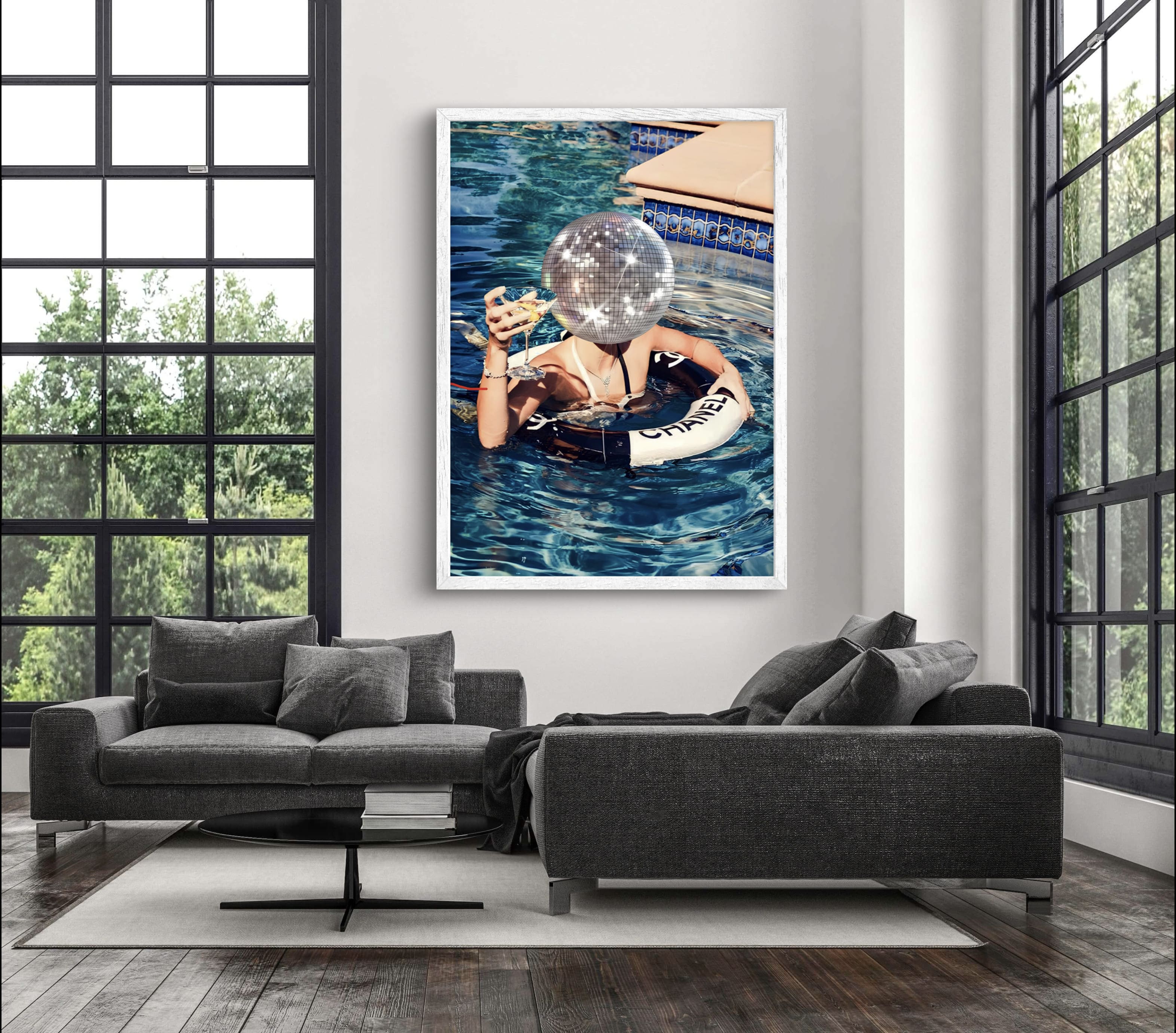 Floating Chanel Poster