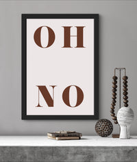 Oh No Pink Poster