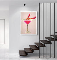 Cowboy Martini Poster