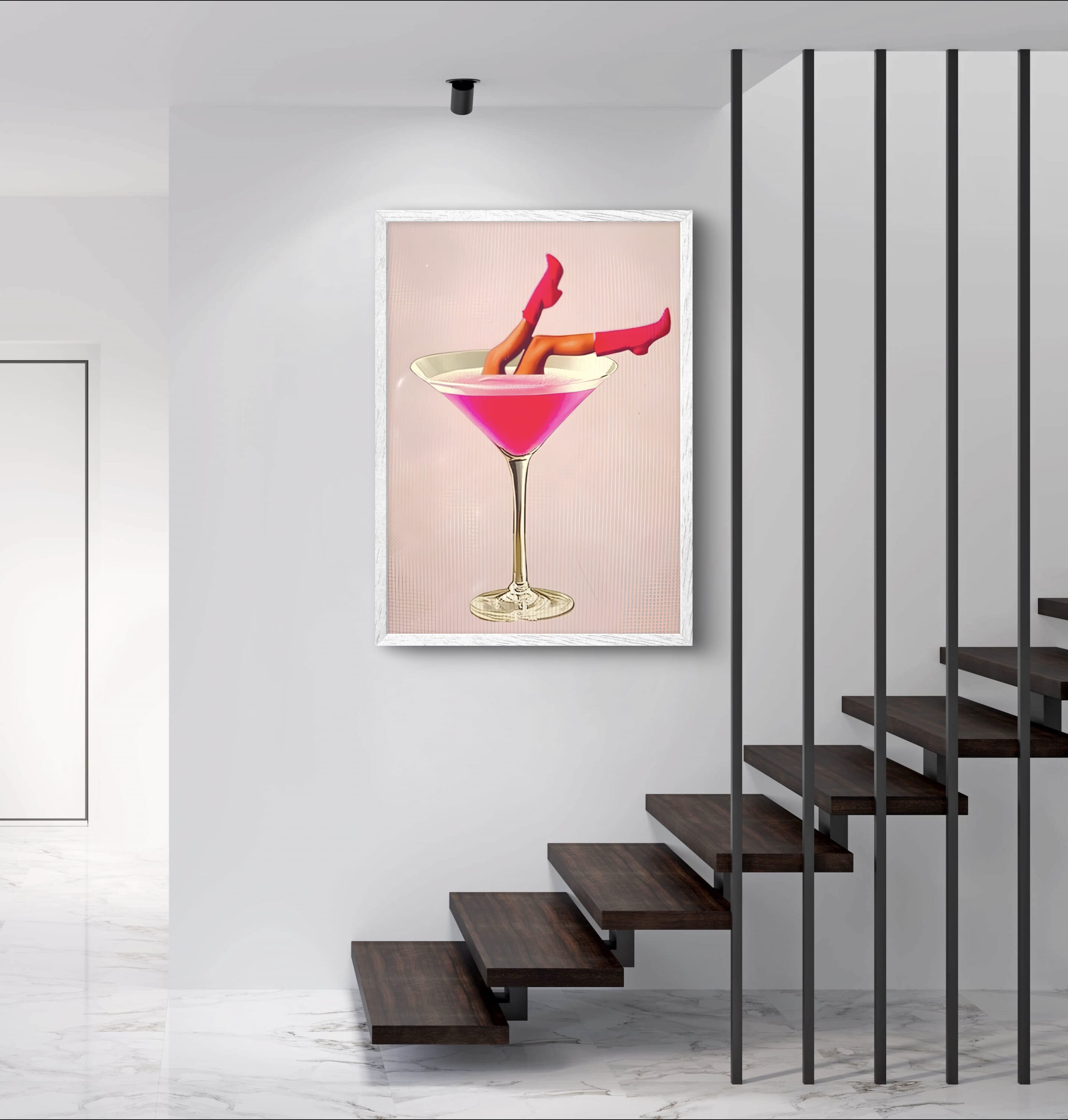 Cowboy Martini Poster