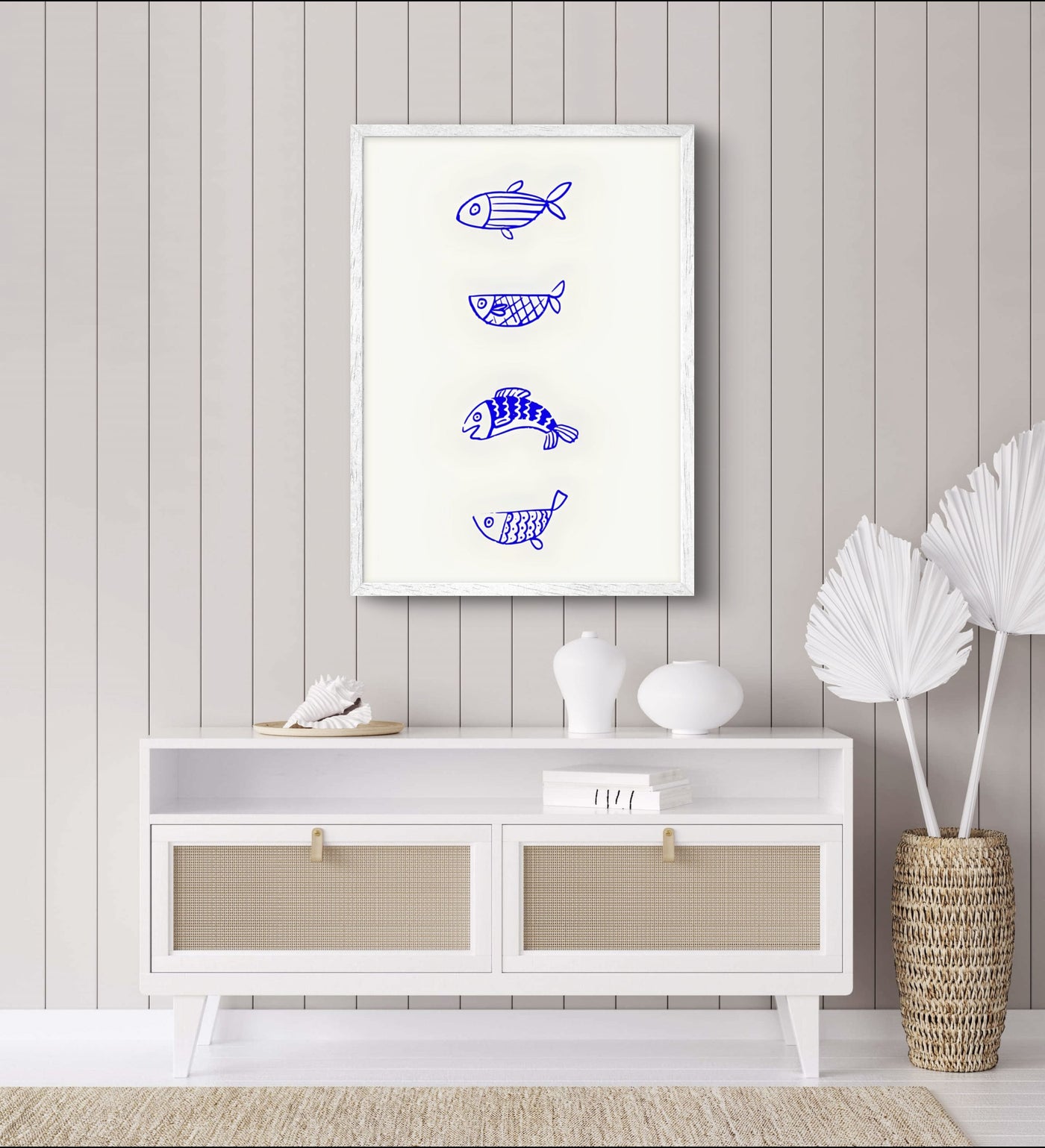 Blue Fish Poster