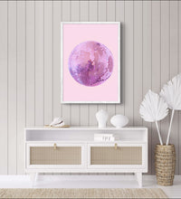 Pink Shiny Mirror Ball Poster