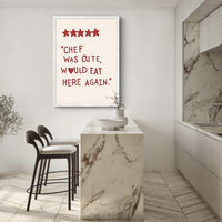 Chef Was Cute Poster