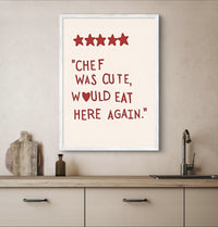 Chef Was Cute Poster