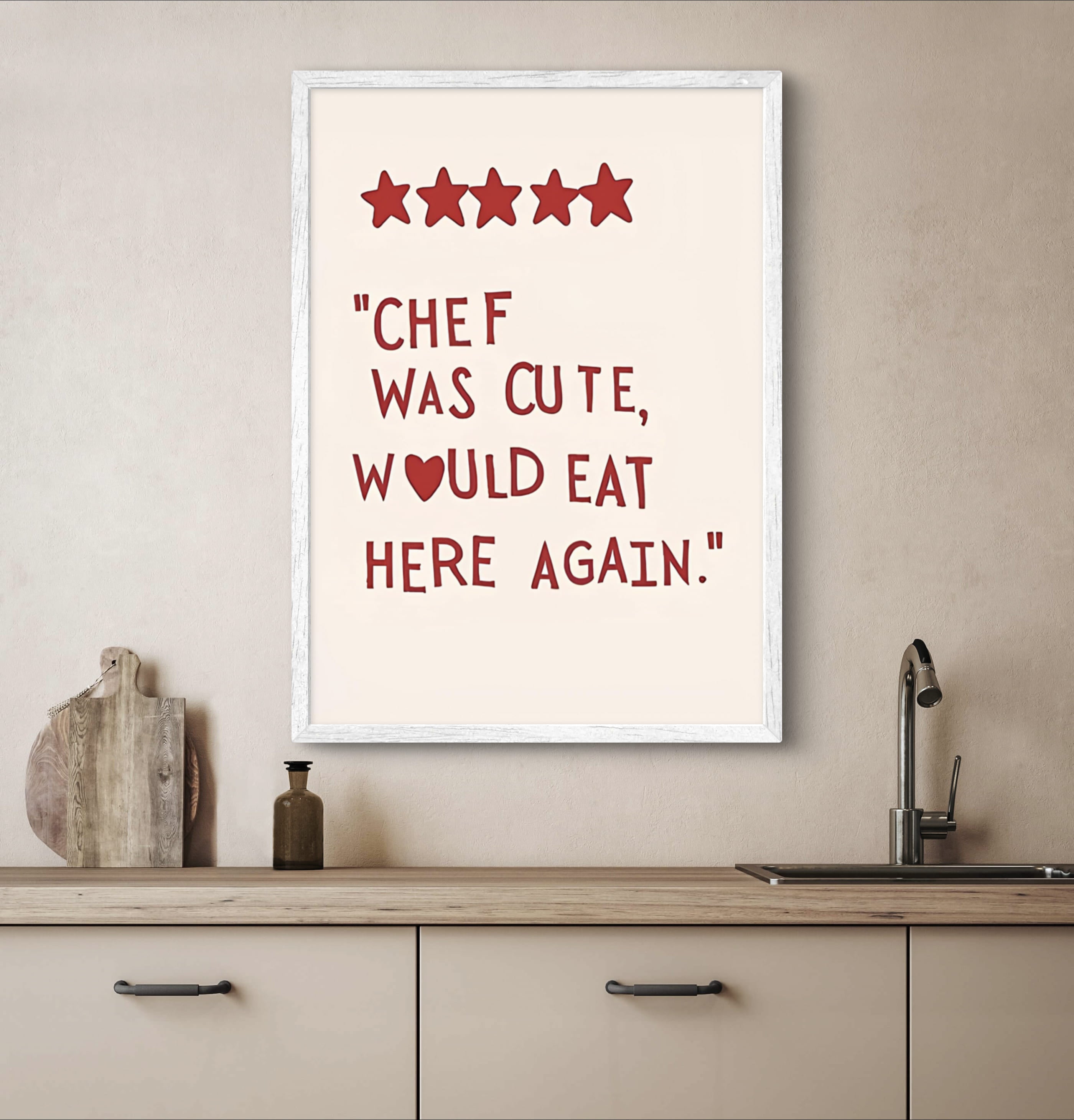 Chef Was Cute Poster