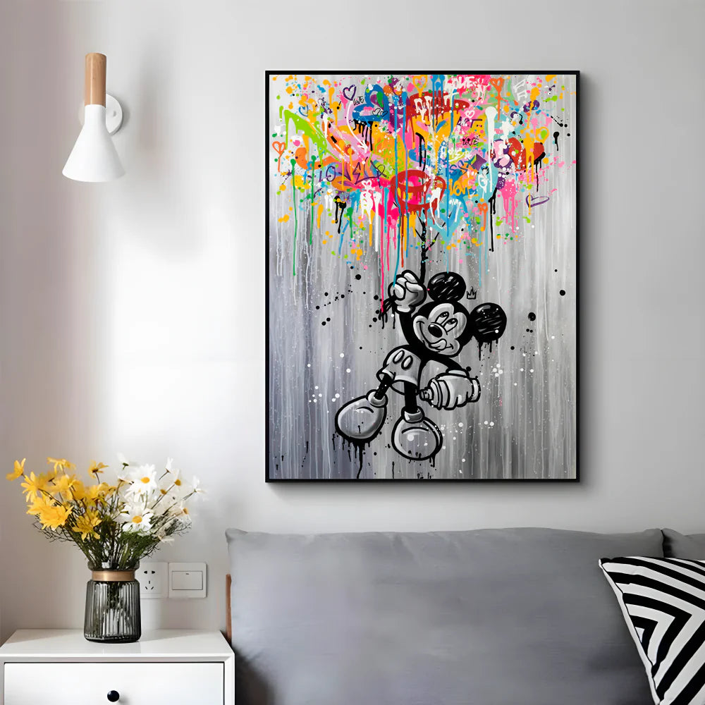 Floating Mickey Poster